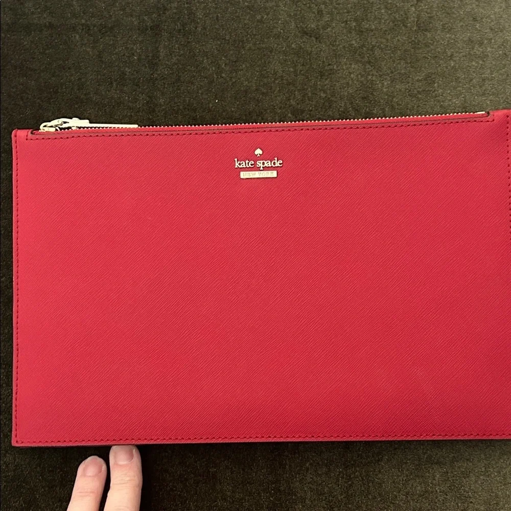 Kate Spade Vibrant Red and Pink Clutch Duo